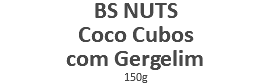 BS NUTS Coco Cubos com Gergelim 150g